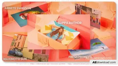 Clean Cloth Slideshow Video Displays template preview