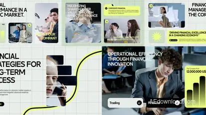 Clean Corporate Video Displays template preview