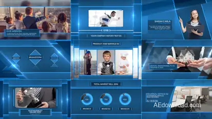 Clean Corporate Presentation Logo Stings template preview