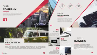 Clean Corporate Presentation Openers template preview