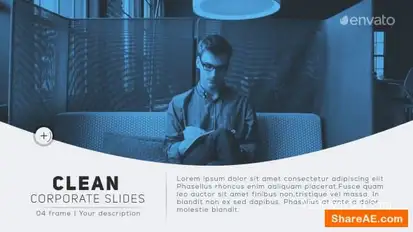 Clean Corporate Slides Openers template preview