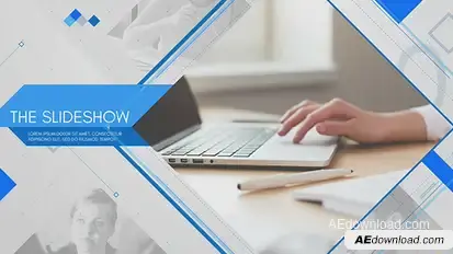 Clean Corporate Slideshow Video Displays template preview