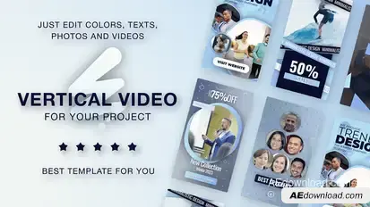 Clean Corporate Vertical Promo - Medical Education Sport Reels Video Displays template preview