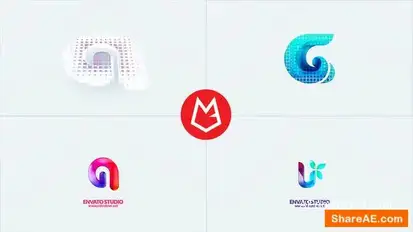 Clean Cubic Logo Reveal Logo Stings template preview