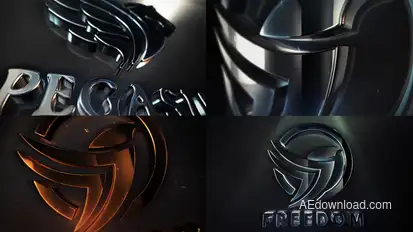 Clean Elegant 3D Logo Reveal Logo Stings template preview