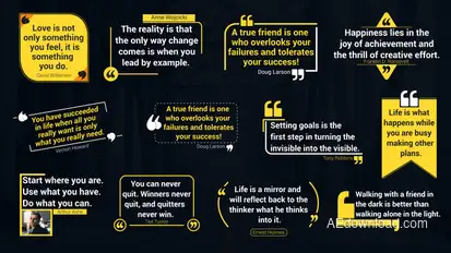 Clean Elegant Quotes Elements template preview