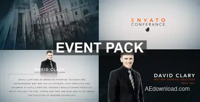 Clean Event Pack Openers template preview