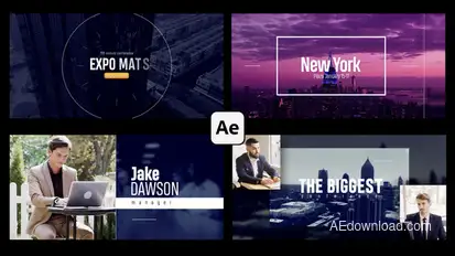 Clean Event Promo Video Displays template preview
