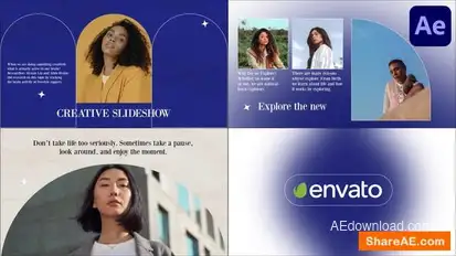 Clean Fashion Slides for After Effects Openers template preview