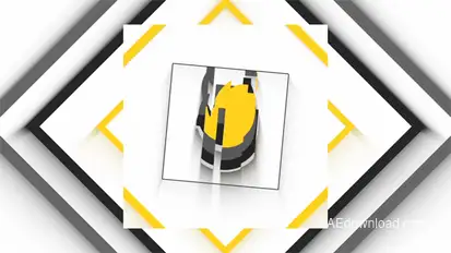 Clean Flat Glitch Logo Stings template preview