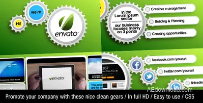 Clean Gear Company Promotion Openers template preview