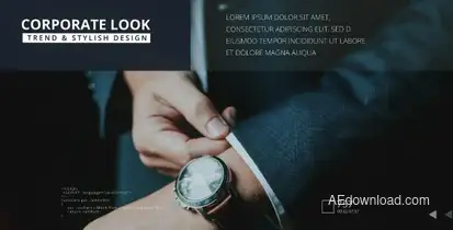 Clean Glass Corporate Slideshow Openers template preview