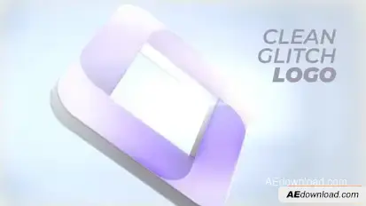 Clean Glitch Logo Logo Stings template preview