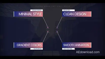Clean Gradient Call Outs Elements template preview