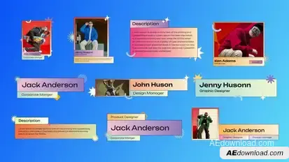 Clean Gradient Lower Third Titles template preview