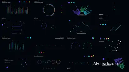 Clean graphics Infographics template preview