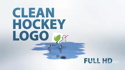 Clean Hockey Logo Logo Stings template preview