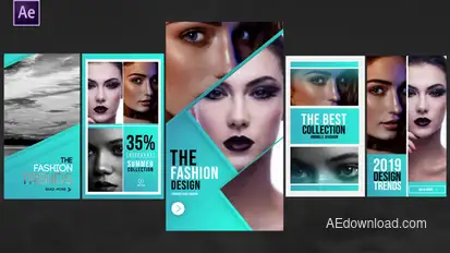 Clean Instagram Stories Elements template preview