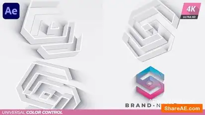 Clean Logo Intro Logo Stings template preview