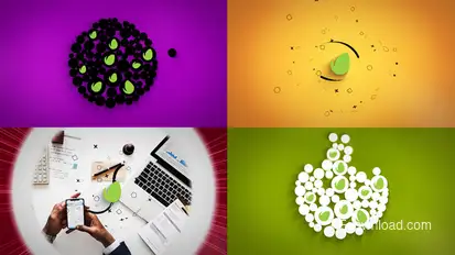 Clean Logo Modular Reveal Set Logo Stings template preview