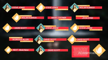 Clean Lower Thirds Elements template preview