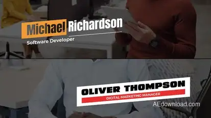 Clean Lower Thirds Elements template preview