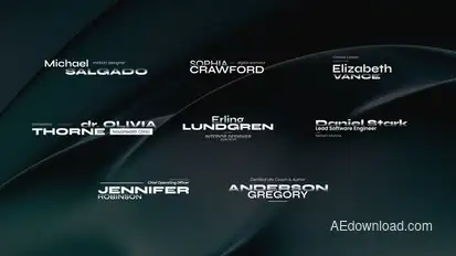 Clean Lower Thirds Elements template preview