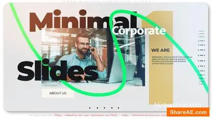 Clean Minimal Corporate Slides Openers template preview