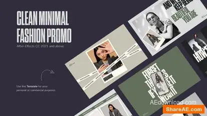 Clean Minimal Fashion Promo Openers template preview