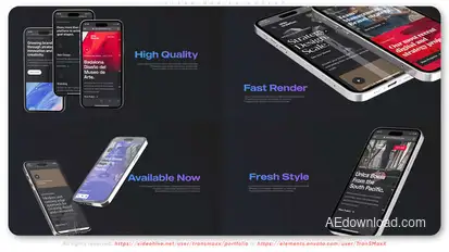 Clean Mobile Mockup Product Promo template preview