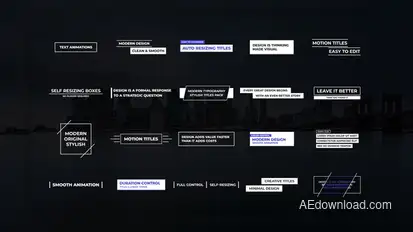 Clean Modern Titles Titles template preview