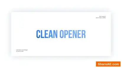 Clean Opener Openers template preview