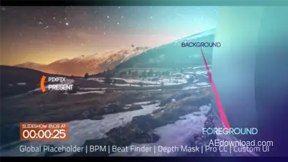 Clean Parallax BPM Slideshow Openers template preview