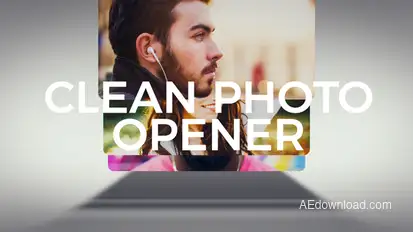 Clean Photo Logo Opener Openers template preview