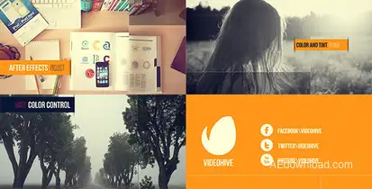 Clean Photography Promo Video Displays template preview