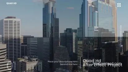 Clean presentation slideshow Video Displays template preview