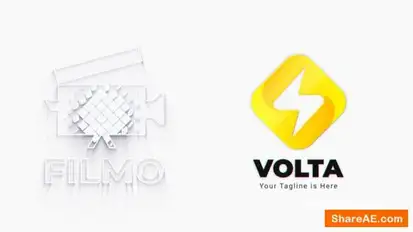 Clean Rhombus Logo Reveal Logo Stings template preview