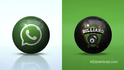 Clean Rolling Ball Logo Reveal Logo Stings template preview