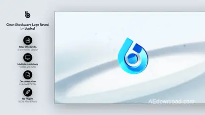 Clean Shockwave Logo Reveal Logo Stings template preview