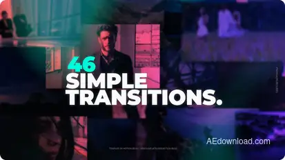 Clean Slide Transitions Elements template preview
