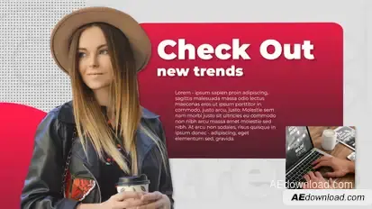 Clean Slides Presentation Video Displays template preview