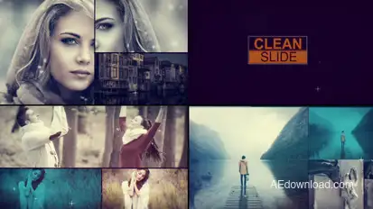 Clean Slideshow Video Displays template preview