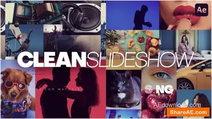 Clean Slideshow Openers template preview