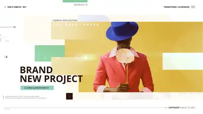 Clean Slideshow Video Displays template preview