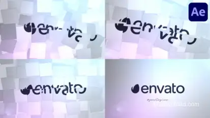 Clean Squares Reveal | After Effects Logo Stings template preview