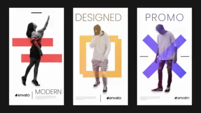 Clean Stories Video Displays template preview