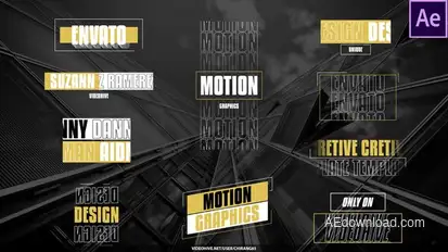 Clean Title Lower Thirds Titles template preview