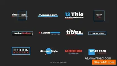 Videohive Clean Titles 2.0 | After Effets Titles template preview