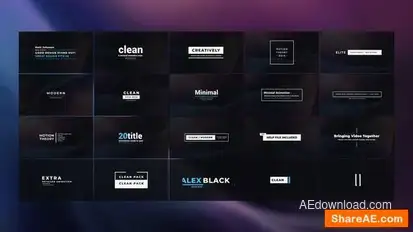 Videohive Clean Titles 23131207 Titles template preview