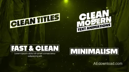 Clean Titles Titles template preview